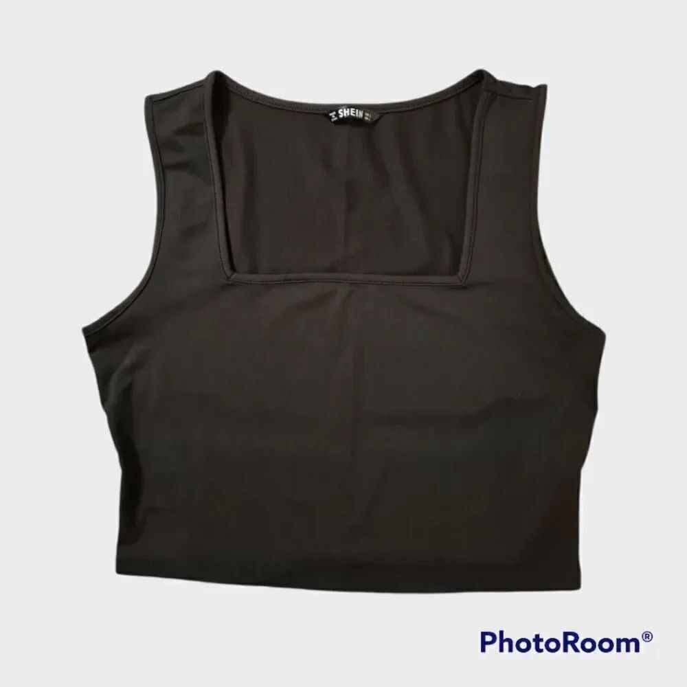 SHEIN Cropped Top Black Large